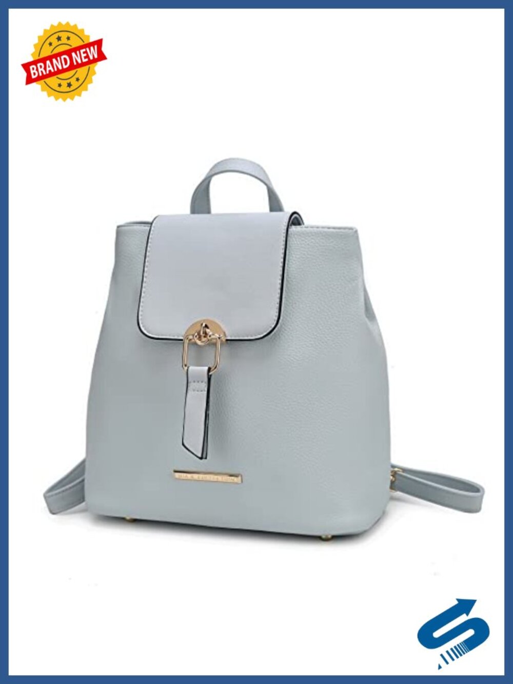 Vegan Leather Backpack Purse Top Handle Travel Daypack